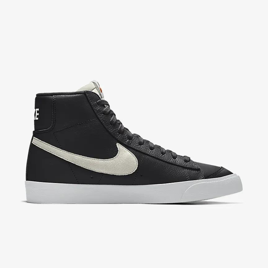 Giày Nike Blazer Mid '77 By You Nam Đen Trắng